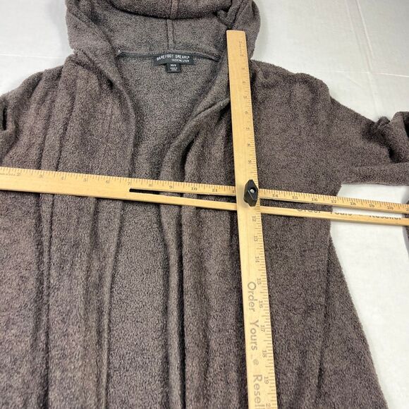 Barefoot Dreams Bamboo Chic Lite Hooded Open Front Cardigan Gray Sweater XS/S - Picture 8 of 12